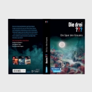 Buchcover und Innenansicht für das Buch: Die drei ???: Die Spur des Grauens. Dreifachband (Enthält die Bände: Im Haus des Henkers, Die Villa der Toten, Die flüsternden Puppen)