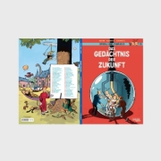 Buchcover und Innenansicht für das Buch: Spirou et Fantasio - Cahiers Tome 1 - La mémoire du futur - Cahiers 1/2