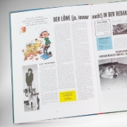 Buchcover und Innenansicht für das Buch: Un gaffeur sachant gaffer