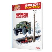 Buchcover und Innenansicht für das Buch: Spirou chez les Soviets