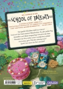 Buchcover und Innenansicht für das Buch: School of Talents 4: Vierte Stunde: Schulfest im Schneckentempo!