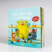 Buchcover und Innenansicht für das Buch: Das kleine WIR im Kindergarten