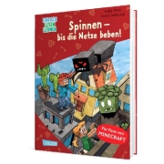 Buchcover und Innenansicht für das Buch: Minecraft 8: Spinnen - bis die Netze beben!