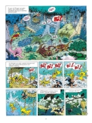 Buchcover und Innenansicht für das Buch: Marsupilami 9: Le papillon des cimes