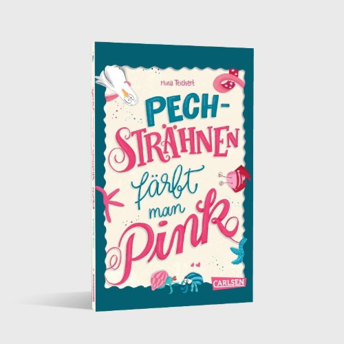 Buchcover und Innenansicht für das Buch: Pechsträhnen färbt man pink