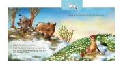 Buchcover und Innenansicht für das Buch: Was machen die Tiere im Frühling?