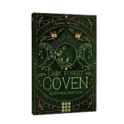 Buchcover und Innenansicht für das Buch: Dark Forest Coven. Elsterschatten