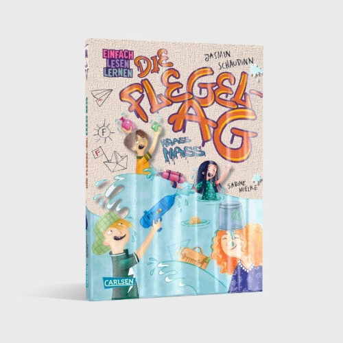 Buchcover und Innenansicht für das Buch: Die Flegel-AG: Krass nass!