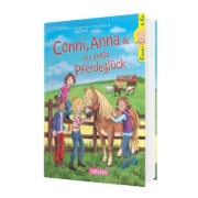 Buchcover und Innenansicht für das Buch: Conni & Co 18: Conni, Anna und das große Pferdeglück
