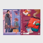 Buchcover und Innenansicht für das Buch: SUPER NO URA DE YANI SUU FUTARI