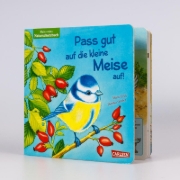 Buchcover und Innenansicht für das Buch: Pass gut auf die kleine Meise auf