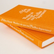 Buchcover und Innenansicht für das Buch: Werden sie uns mit FlixBus deportieren?