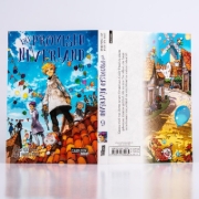 Buchcover und Innenansicht für das Buch: Yakusoku no Neverland