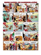 Buchcover und Innenansicht für das Buch: Mortadelo y Filemon: El caso del bacalao