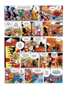 Buchcover und Innenansicht für das Buch: Mortadelo y Filemon: El caso del bacalao