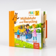 Buchcover und Innenansicht für das Buch: Frag doch mal ... die Maus: Müllabfuhr und Recycling