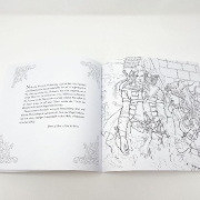 Buchcover und Innenansicht für das Buch: The Throne of Glass Colouring Book
