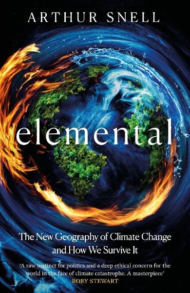 Buchcover und Innenansicht für das Buch: Elemental: The New Geography of Climate Change and How We Survive it