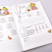 Buchcover und Innenansicht für das Buch: Buchstaben schreiben