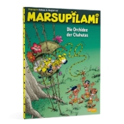 Buchcover und Innenansicht für das Buch: Marsupilami 17: L'orchidée des Chahutas