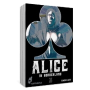 Buchcover und Innenansicht für das Buch: Imawa no Kuni no Alice