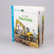 Buchcover und Innenansicht für das Buch: Unkaputtbar: Erstes Wissen: Auf der Baustelle