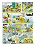 Buchcover und Innenansicht für das Buch: Marsupilami 10: Rififi en Palombie