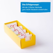 Buchcover und Innenansicht für das Buch: Découvertes 4 Bayern (ab 2017) - Vokabel-Lernbox zum Schulbuch 4. Lernjahr