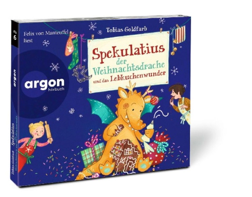 Buchcover und Innenansicht für das Buch: Spekulatius der Weihnachtsdrache und das Lebkuchenwunder