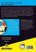 Buchcover und Innenansicht für das Buch: Germanistische Linguistik für Dummies