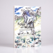 Buchcover und Innenansicht für das Buch: Hokuhokusei ni Kumo to Ike
