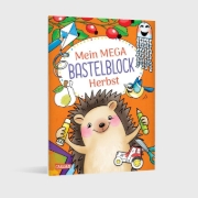 Buchcover und Innenansicht für das Buch: Mein MEGA Bastelblock: Herbst