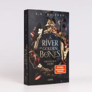 Buchcover und Innenansicht für das Buch: A River of Golden Bones