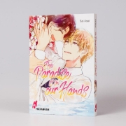 Buchcover und Innenansicht für das Buch: Rakuen wa te no naka ni