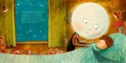 Buchcover und Innenansicht für das Buch: Wenn der Mond die Sterne zählt ... und dem Kind beim Schlafen hilft