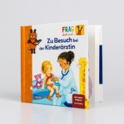Buchcover und Innenansicht für das Buch: Frag doch mal ... die Maus: Zu Besuch bei der Kinderärztin