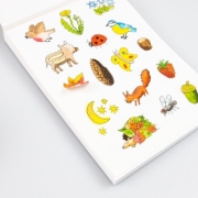 Buchcover und Innenansicht für das Buch: Mein Malblock: Wald und Wiese