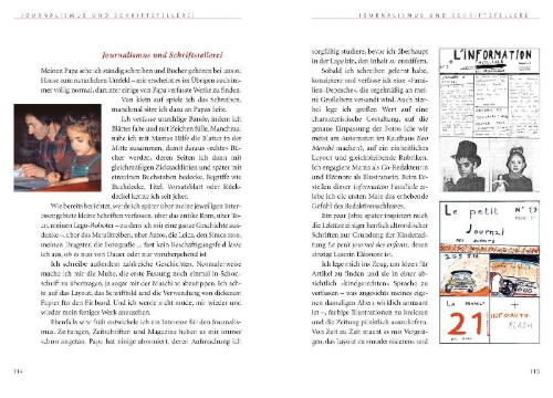Buchcover und Innenansicht für das Buch: "und ich war nie in der Schule."
