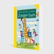 Buchcover und Innenansicht für das Buch: Schlau für die Schule: Mein dickes buntes Zahlen-Buch