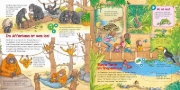 Buchcover und Innenansicht für das Buch: BOOKii® WAS IST WAS Kindergarten Komm mit in den Zoo