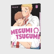 Buchcover und Innenansicht für das Buch: Megumi to Tsugumi