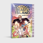 Buchcover und Innenansicht für das Buch: School of Beastly Island - Band 2 - Gerettet