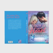 Buchcover und Innenansicht für das Buch: Throw in your Heart. Zwei Herzen, ein Team