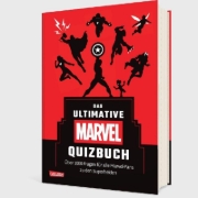 Buchcover und Innenansicht für das Buch: Marvel: Das ultimative MARVEL Quizbuch