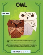 Buchcover und Innenansicht für das Buch: Harry Potter Origami: Fifteen Paper-Folding Projects Straight from the Wizarding World!