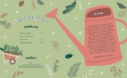 Buchcover und Innenansicht für das Buch: Mein Adventskalender-Buch: Gartenliebe