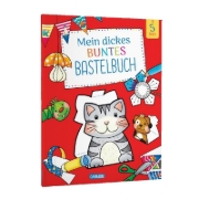 Buchcover und Innenansicht für das Buch: Mein dickes buntes Bastelbuch