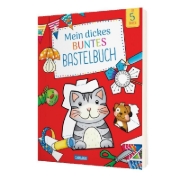 Buchcover und Innenansicht für das Buch: Mein dickes buntes Bastelbuch