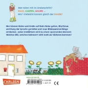 Buchcover und Innenansicht für das Buch: Hund, Katze, Maus ... Haus!