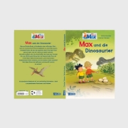 Buchcover und Innenansicht für das Buch: Max-Bilderbücher: Max und die Dinosaurier